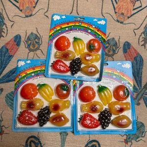 COPY - Vintage Magnetic Fruit Holders Set - Multicolor